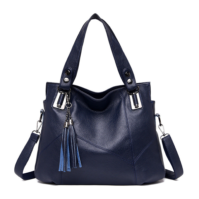 Fashionable Soft Leather Large Shoulder Bag for Women