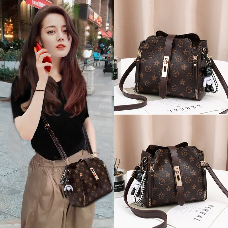 Crocodile Pattern Women's Crossbody Bag - New Korean Style