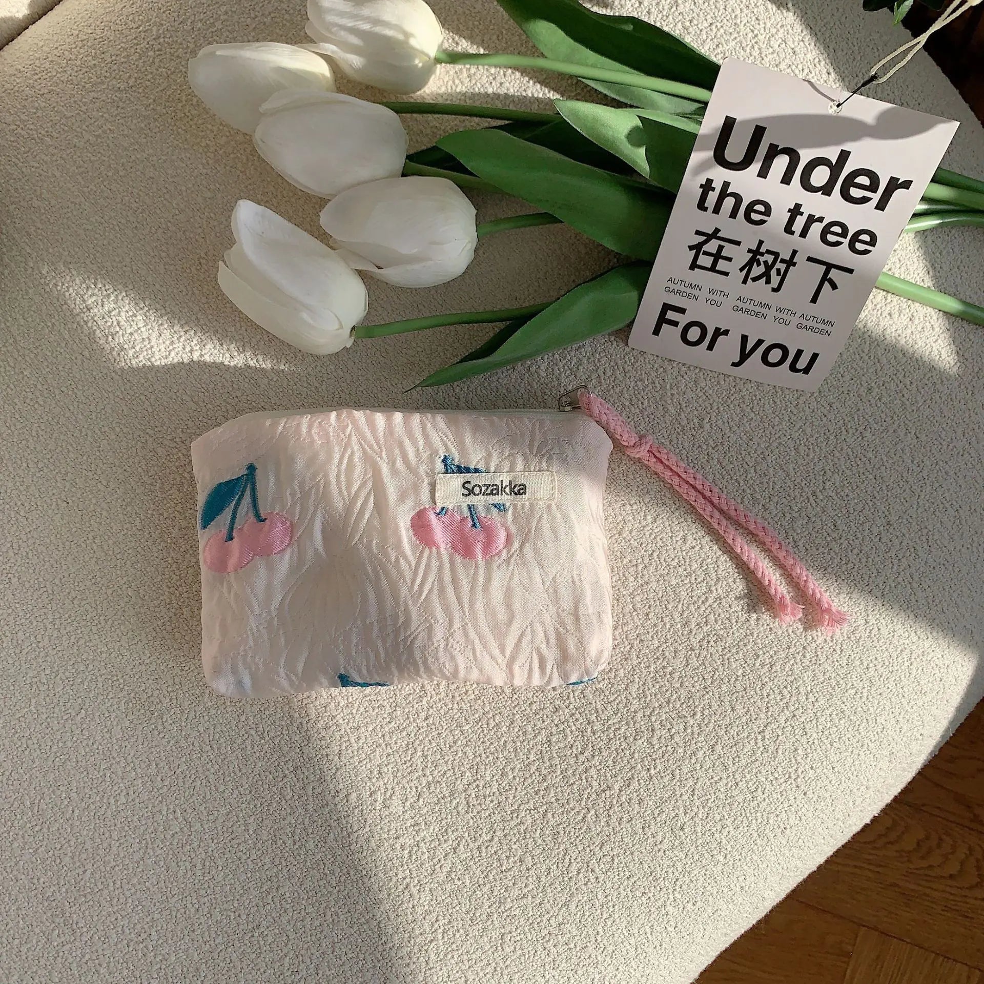 Rope Mouth Red Envelope Cosmetic & Coin Purse Bag