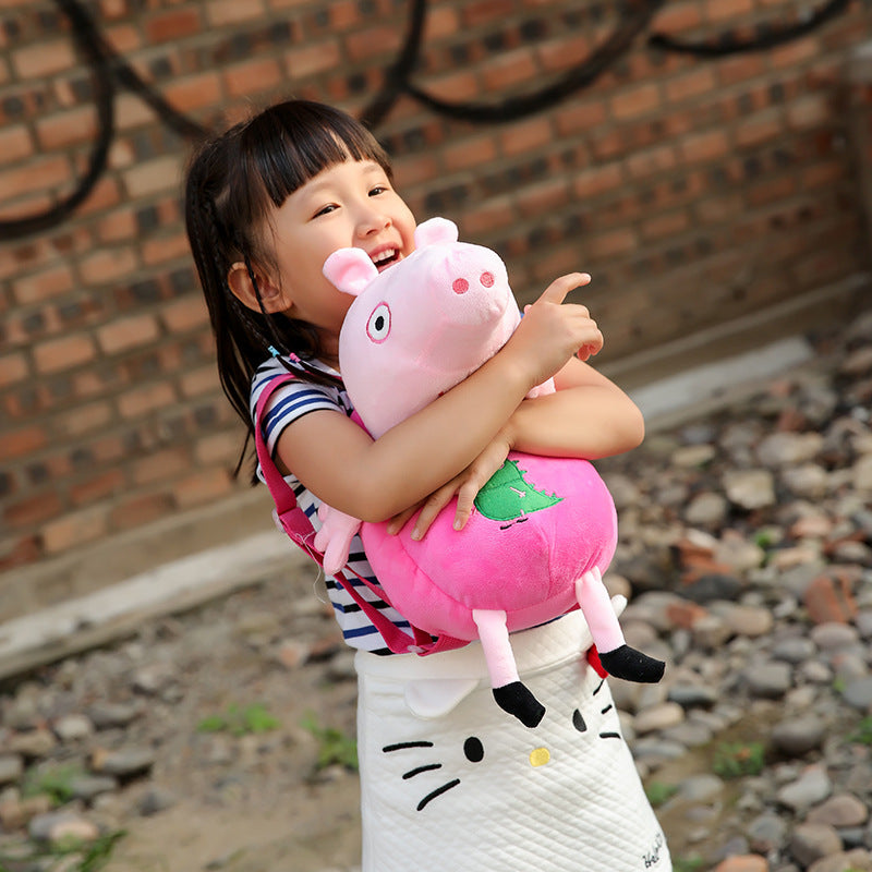 Plush Children's Backpack and Toy Bag