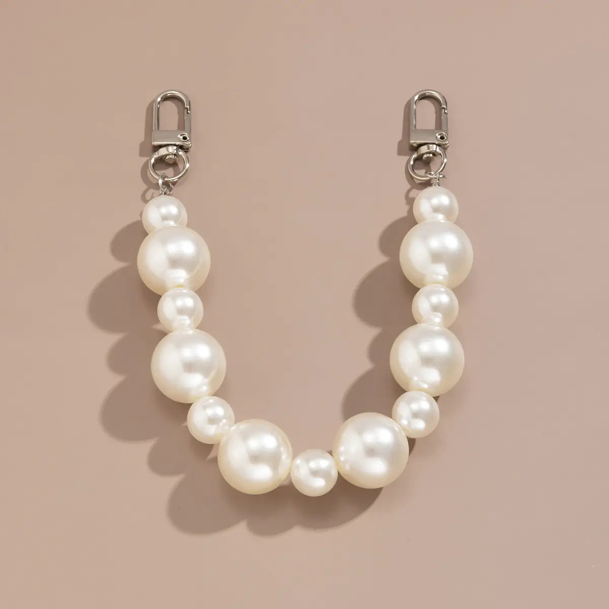 Fashion Simple Mixed Beads Imitation Pearl Bag Chain