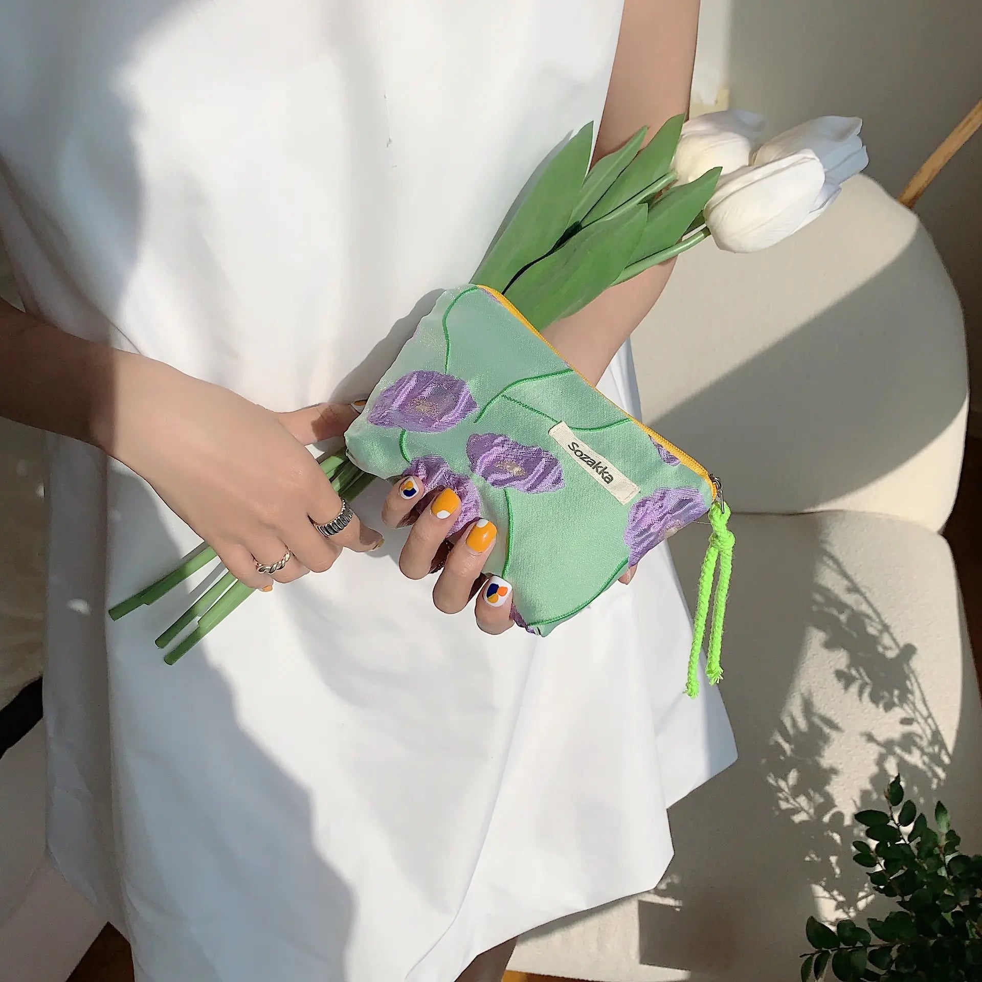 Rope Mouth Red Envelope Cosmetic & Coin Purse Bag