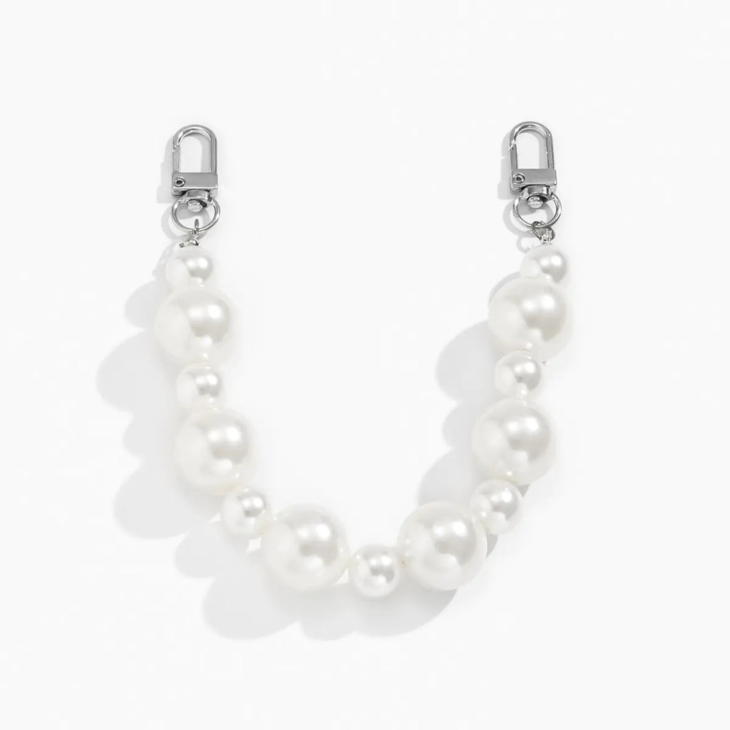Fashion Simple Mixed Beads Imitation Pearl Bag Chain
